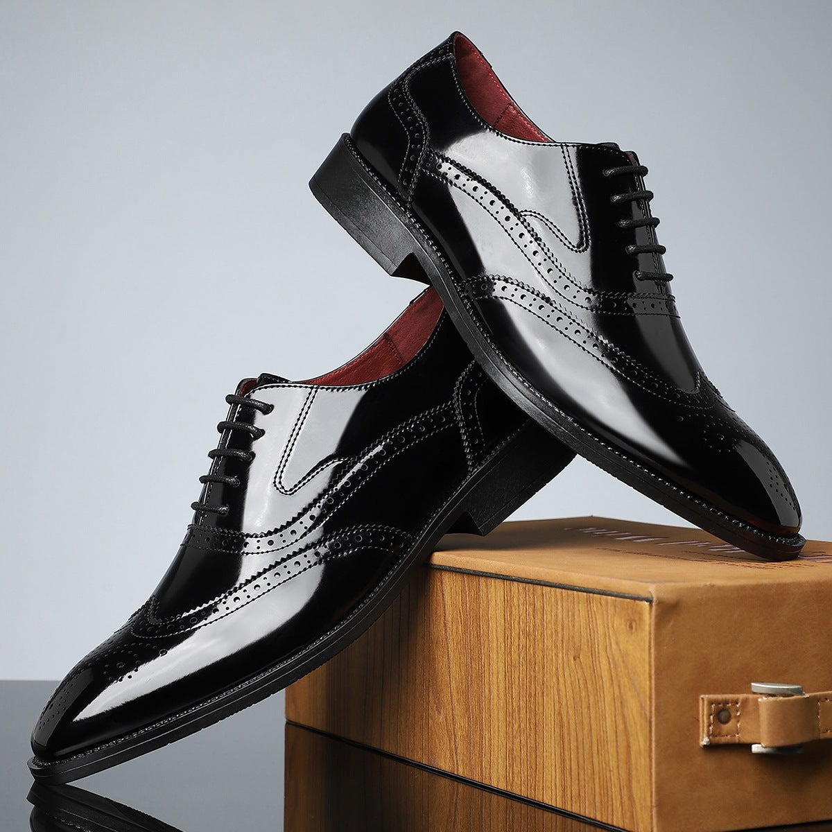 Chaussures à bout pointu de style britannique