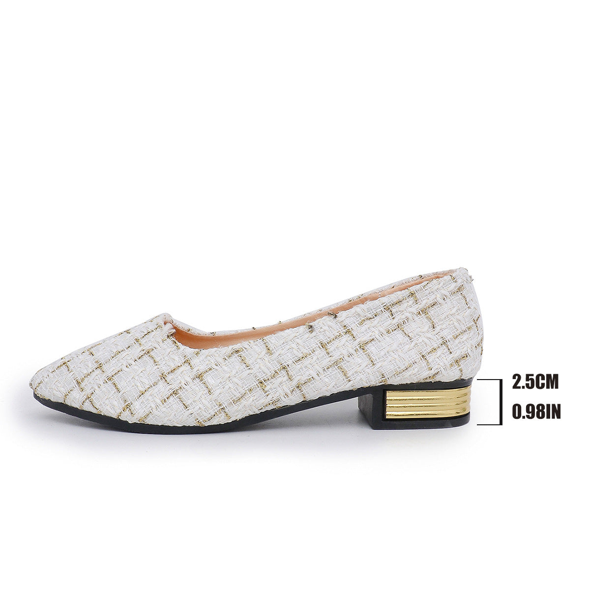 Chaussures tendance pour femmes à bout pointu et talon épais