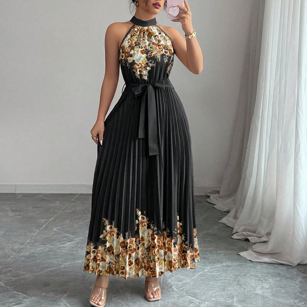 Robe à manches longues en dentelle ajourée