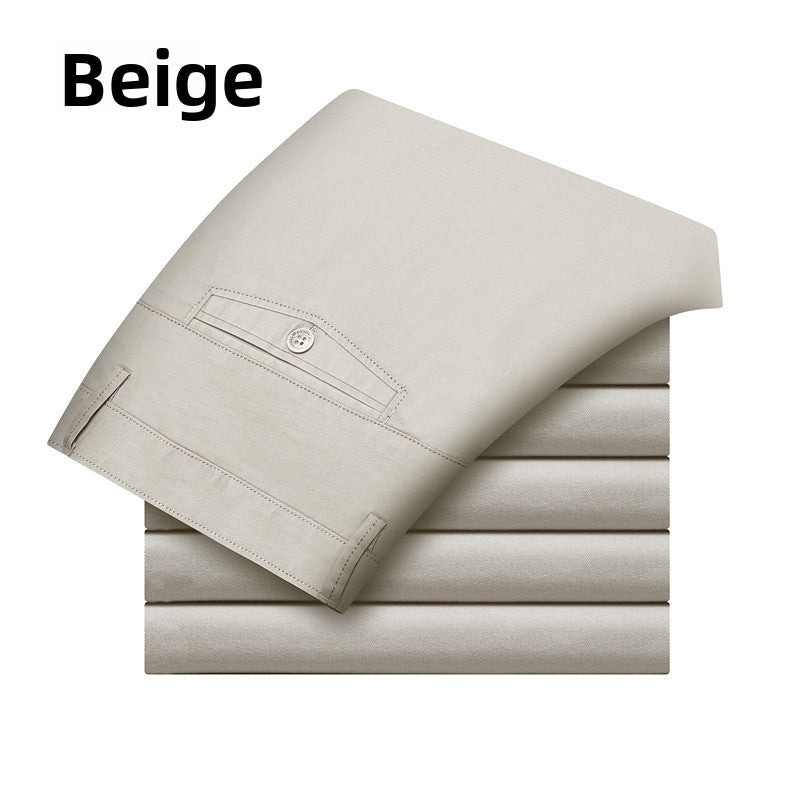 Pantalon décontracté pour hommes à jambes droites et coupe slim