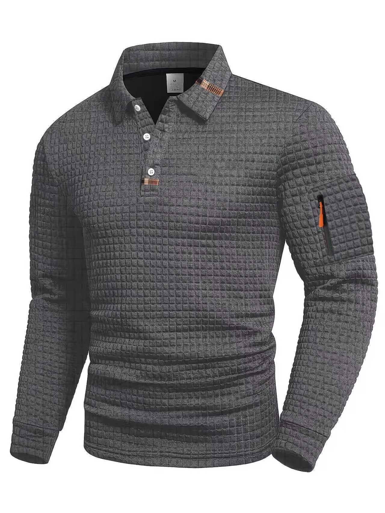 Polo patchwork en damier pour hommes