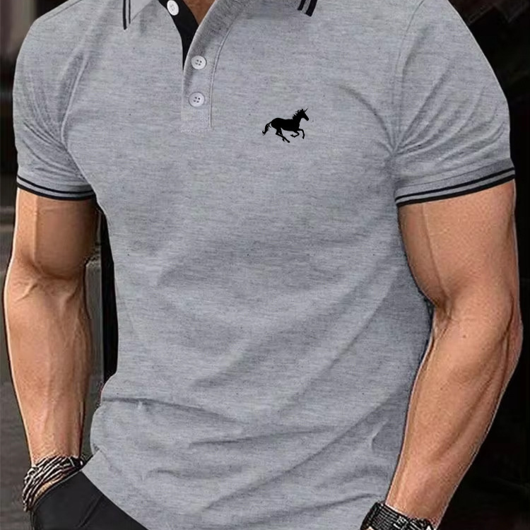 Polo homme imprimé numérique 3D