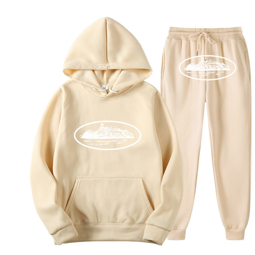 Ensemble sweat à capuche ample pour tenue de rue tendance
