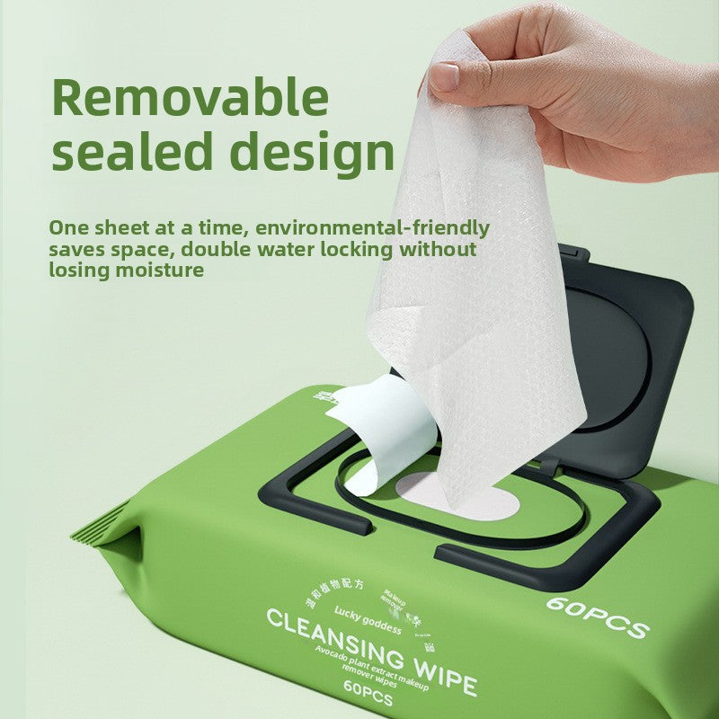 Lingettes démaquillantes à l'avocat