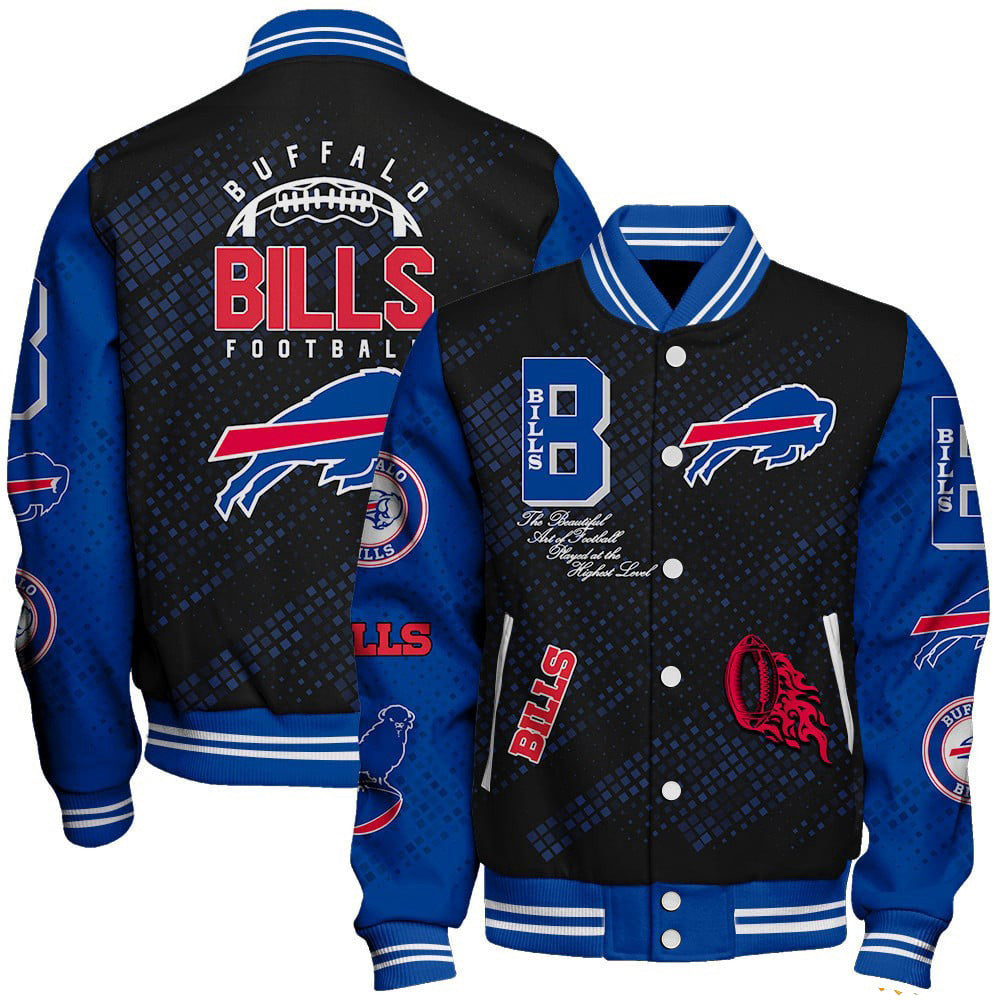 Veste de baseball à col montant