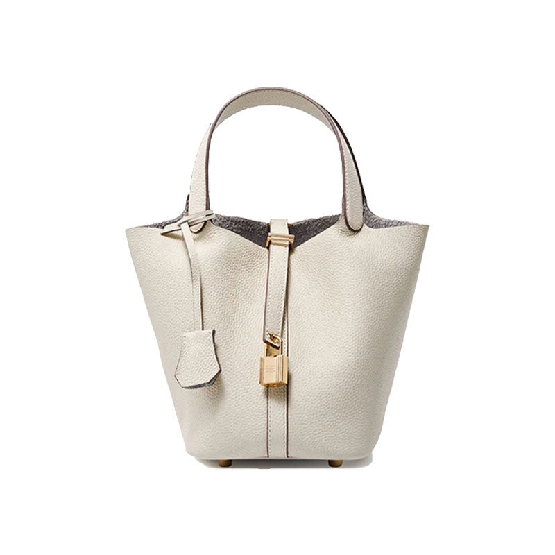 Sac seau en cuir pour femme