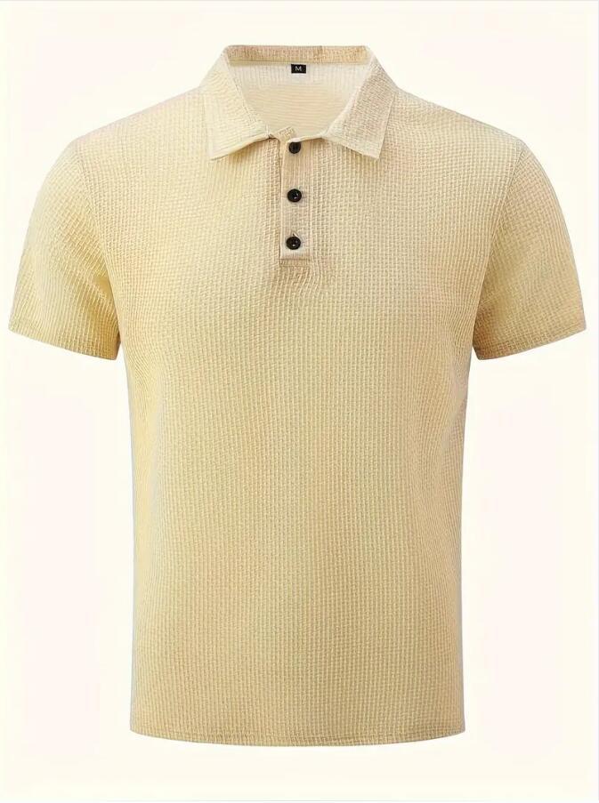 Men's Mesh Polo Shirt Short Sleeve Summer T-Shirt