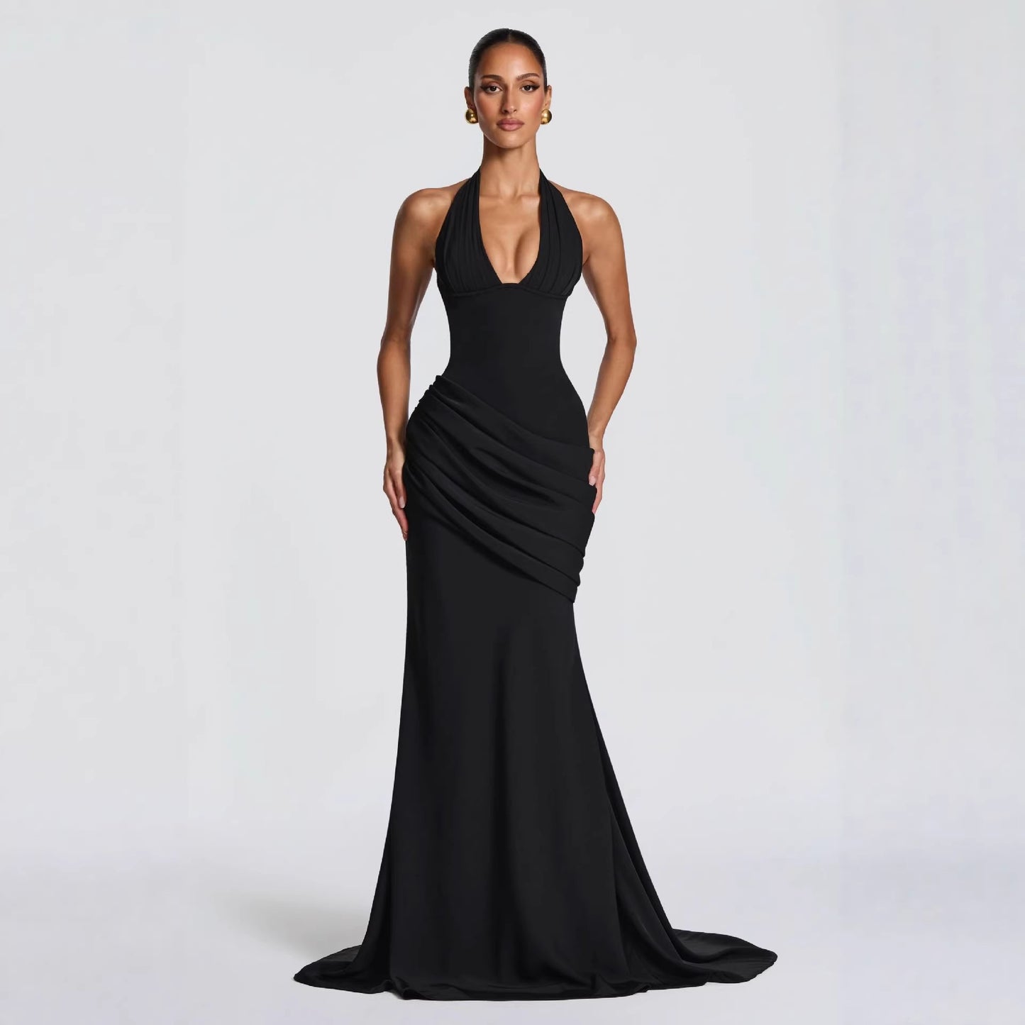 Robe longue dos nu pour femme