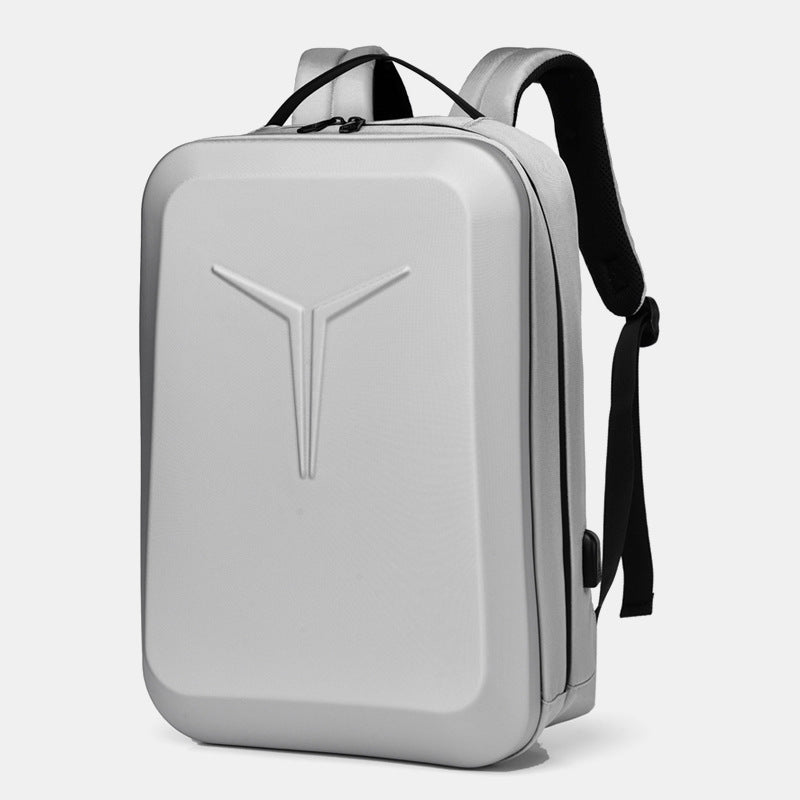 Sac à dos d’ordinateur portable à coque rigide avec bandes réfléchissantes