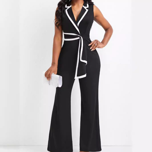 Sleeveless Wide-Leg Jumpsuit