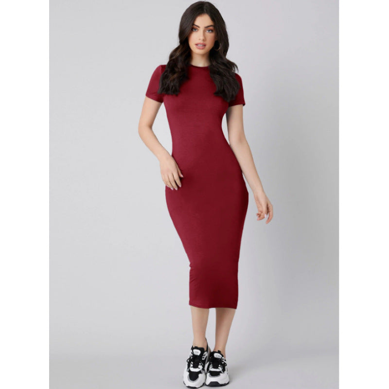 Robe moulante en tricot pour femmes