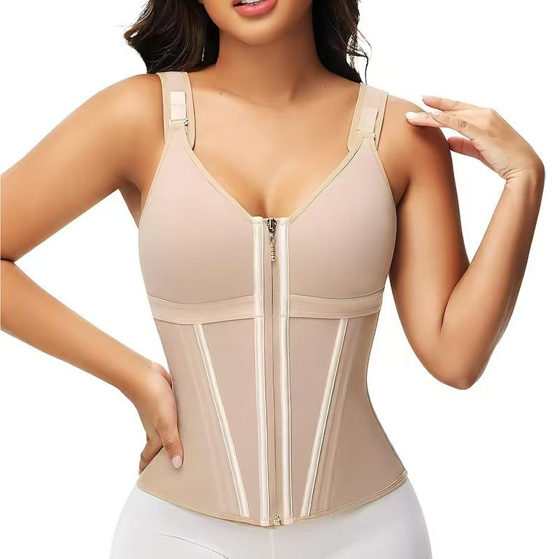 Body sculptant pour femmes avec fermeture éclair