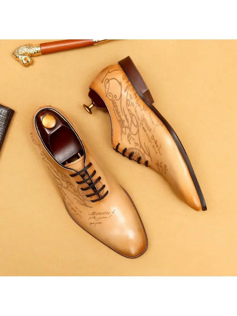 Chaussures habillées Oxford en cuir pour homme