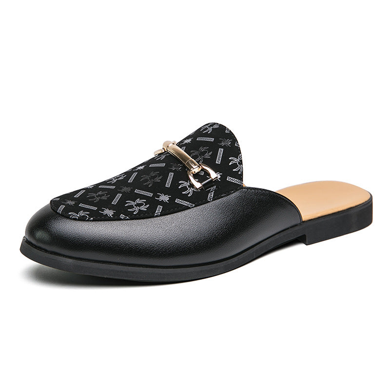 Chaussures pour hommes respirantes, à petit talon et arrivant à la cheville