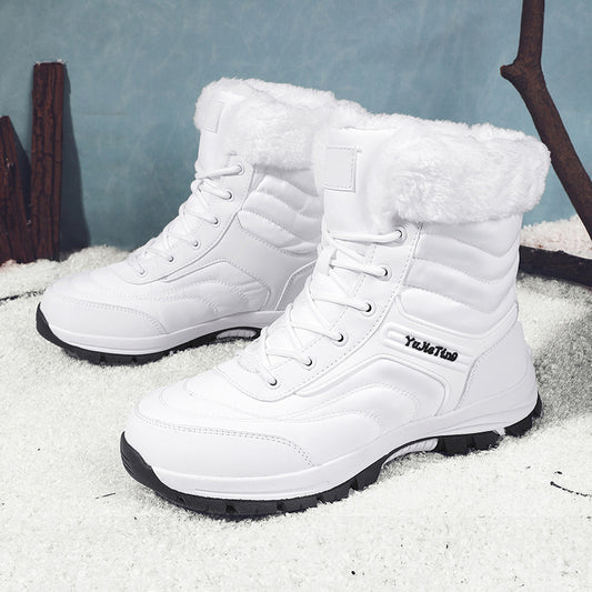 Bottes de neige isolées en tissu épais