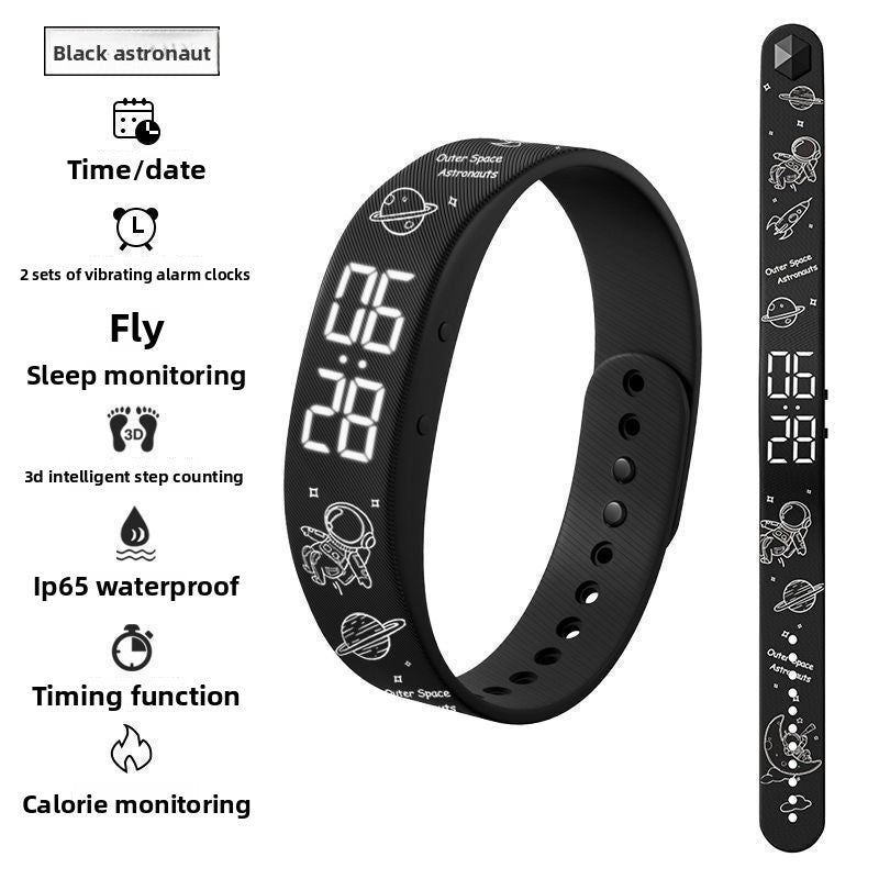 Montre réveil à vibration silencieuse multifonction