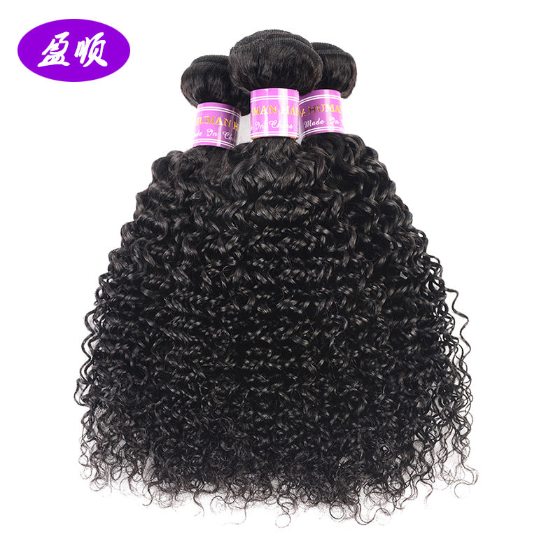 Perruque en cheveux humains boucl�s et cr�pus br�siliens