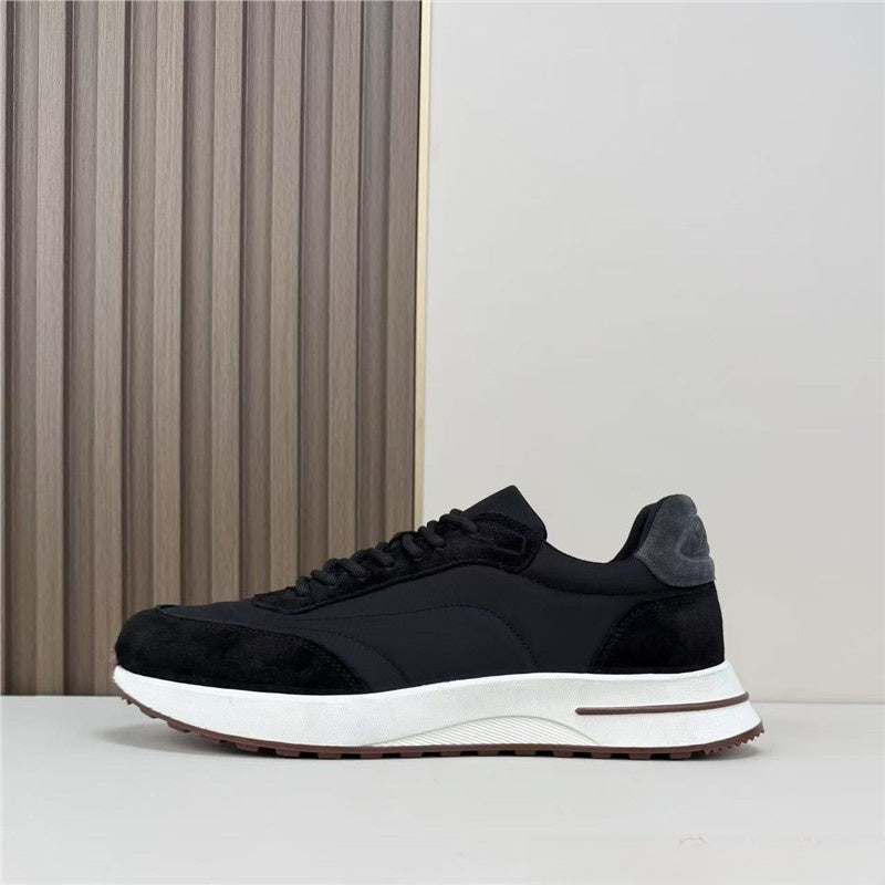 Chaussures décontractées à lacets en daim pour hommes
