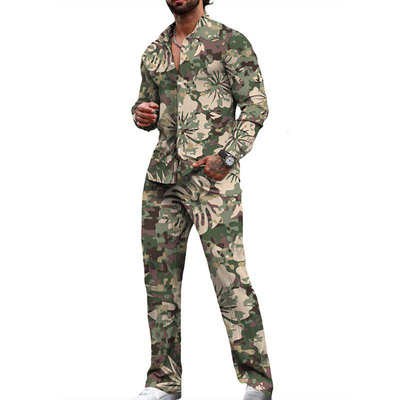 Chemise à manches longues costume décontracté