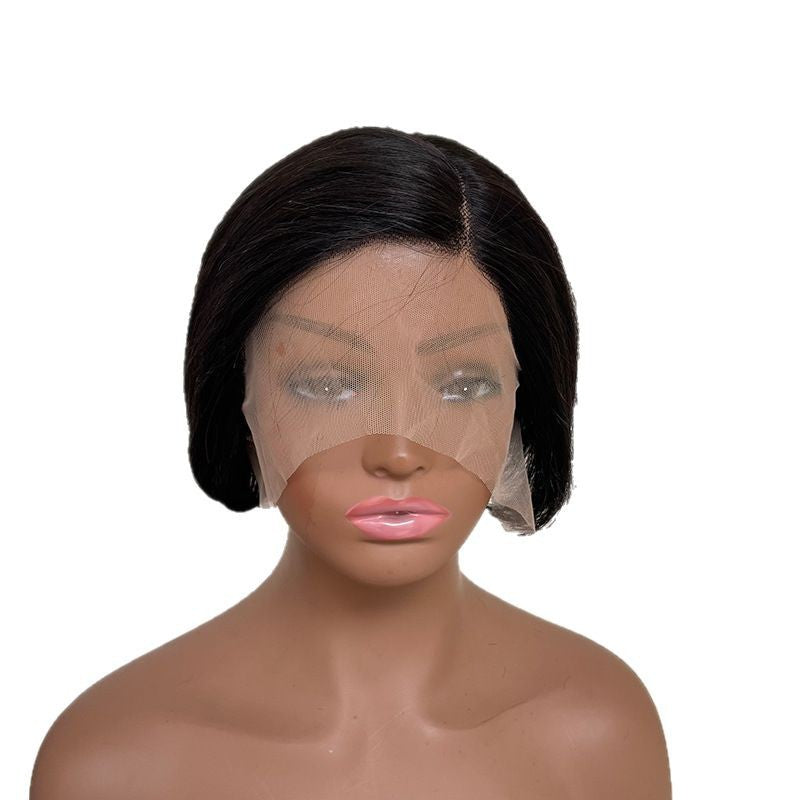 Perruque en cheveux humains coupe pixie