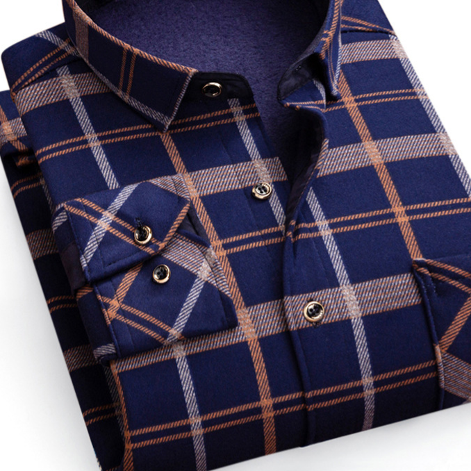 Chemise à carreaux pour homme