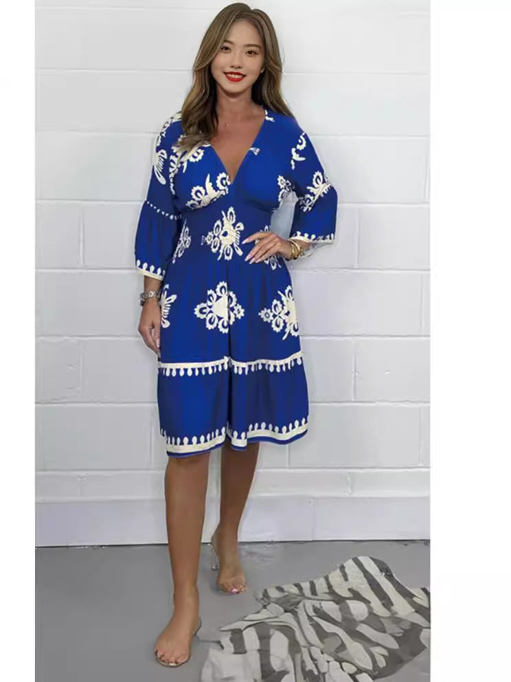 Robe imprimée pour femmes