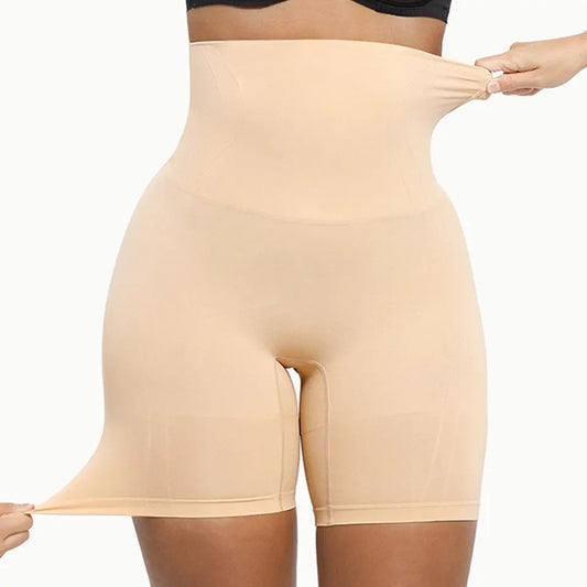 Short gainant taille haute effet push-up pour femme