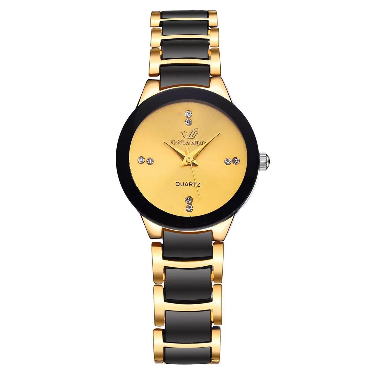 Montre Quartz Minimaliste à Cadran avec Bracelet en Acier