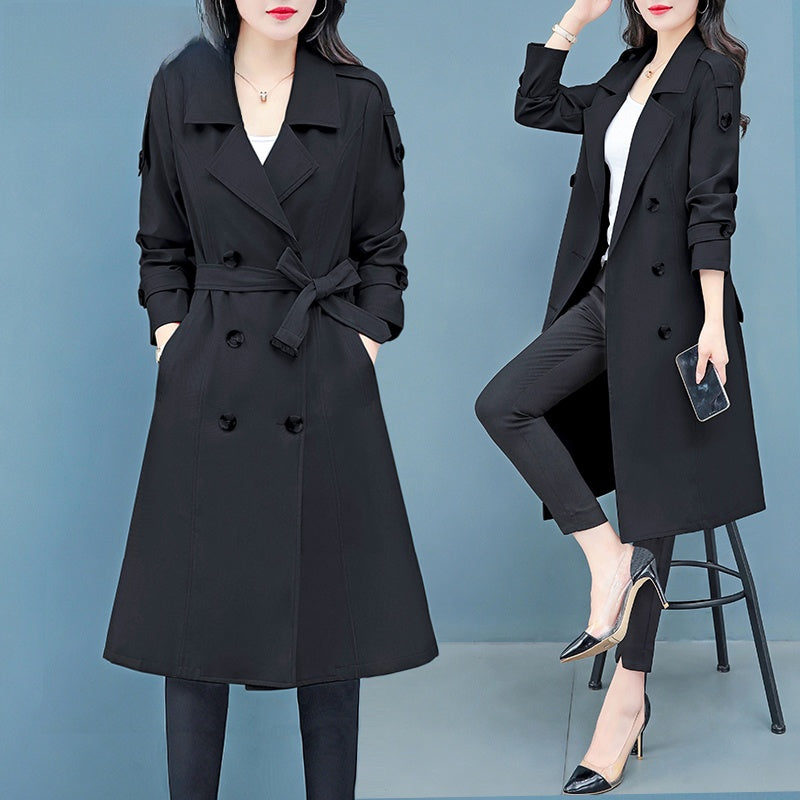 Veste coupe-vent mi-longue pour femmes