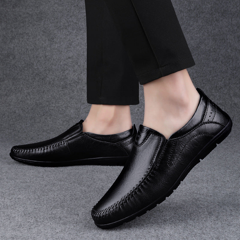 Chaussures de conduite en cuir pour hommes