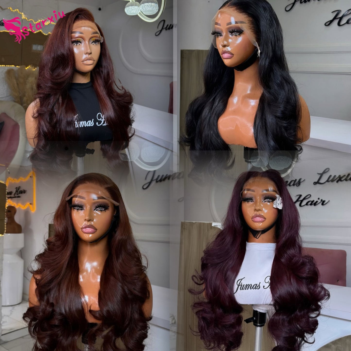 perruque en cheveux humains