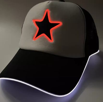 Casquette de baseball lumineuse à LED