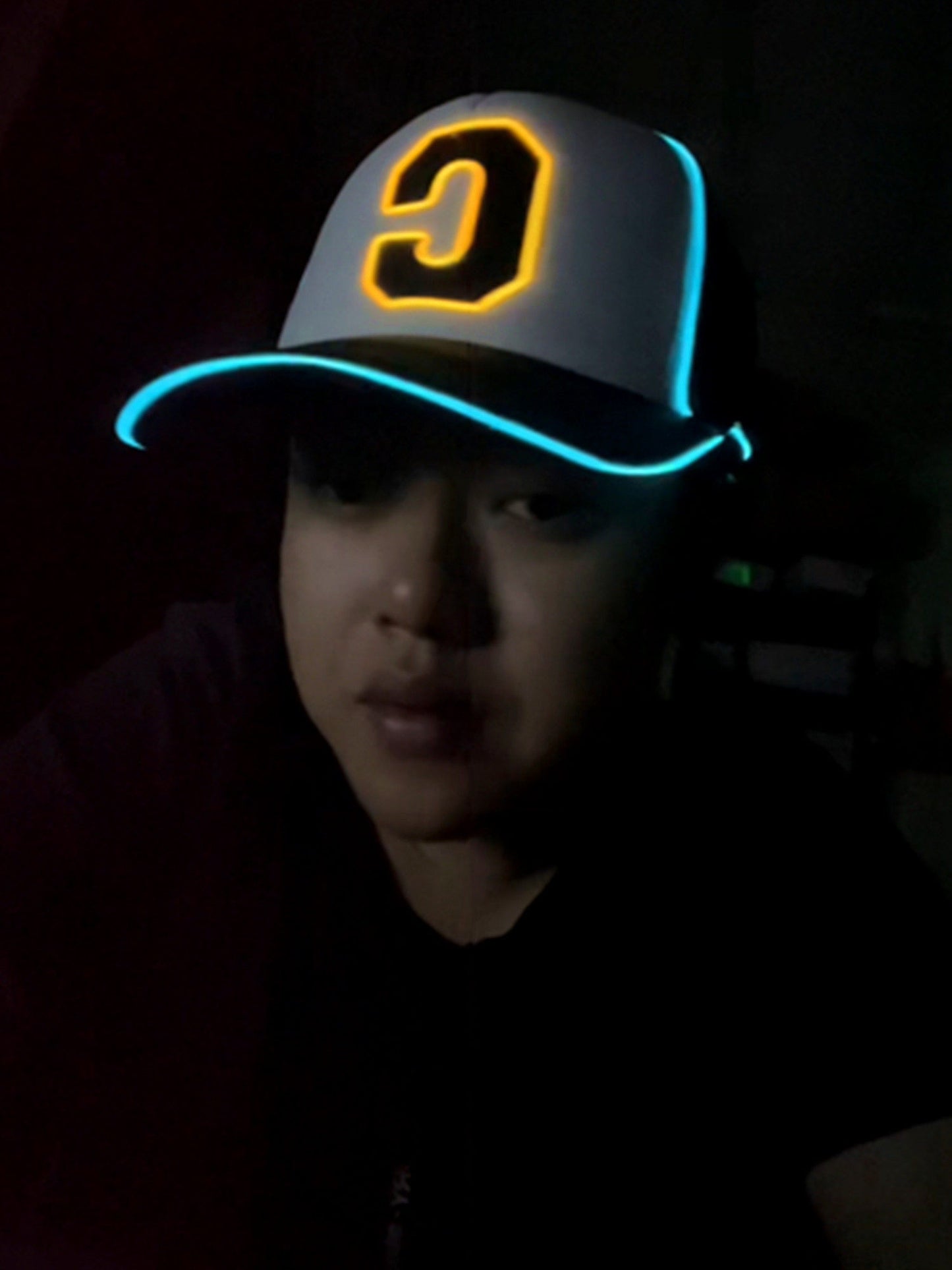 Casquette de baseball lumineuse à LED
