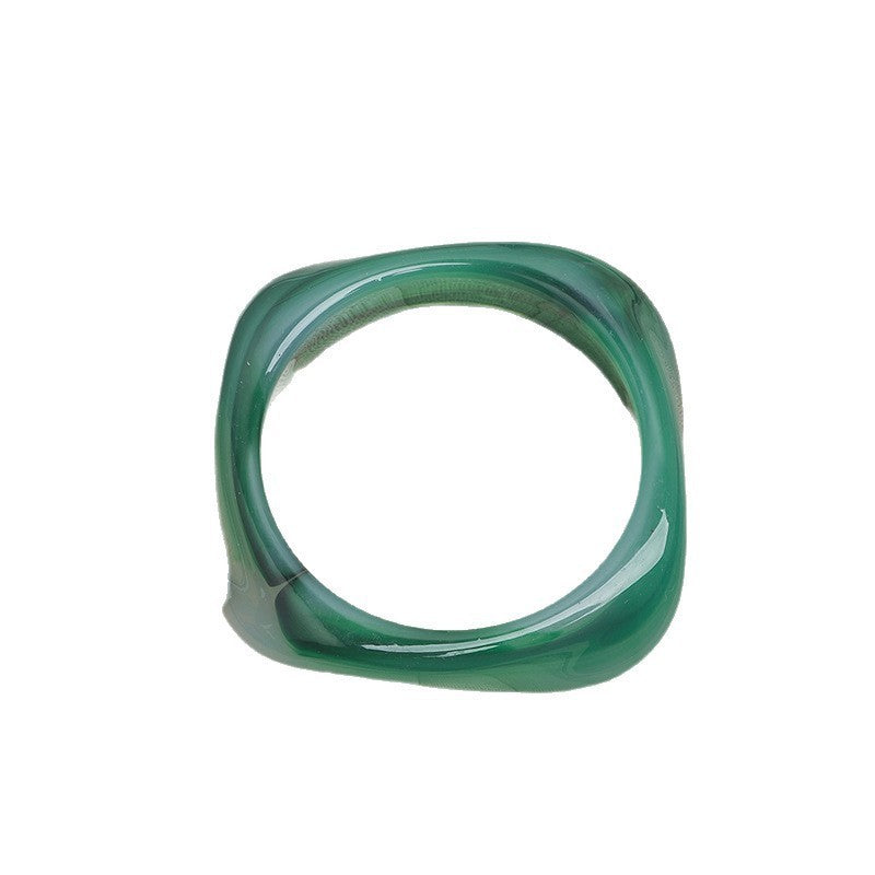 Bracelets en acrylique courbés pour femmes