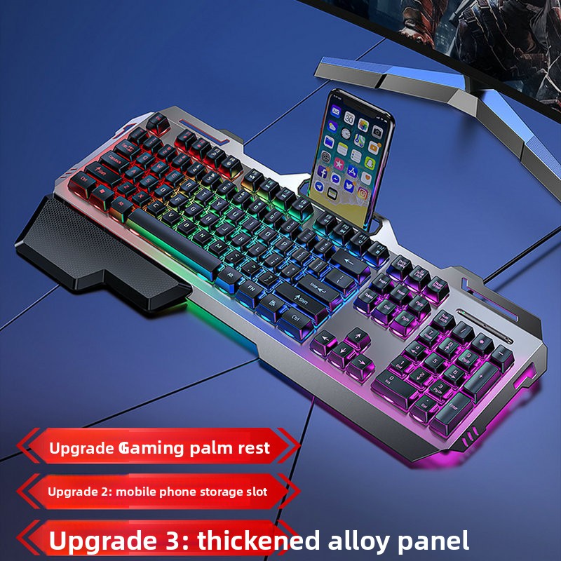 Clavier filaire à sensation mécanique avec rétroéclairage