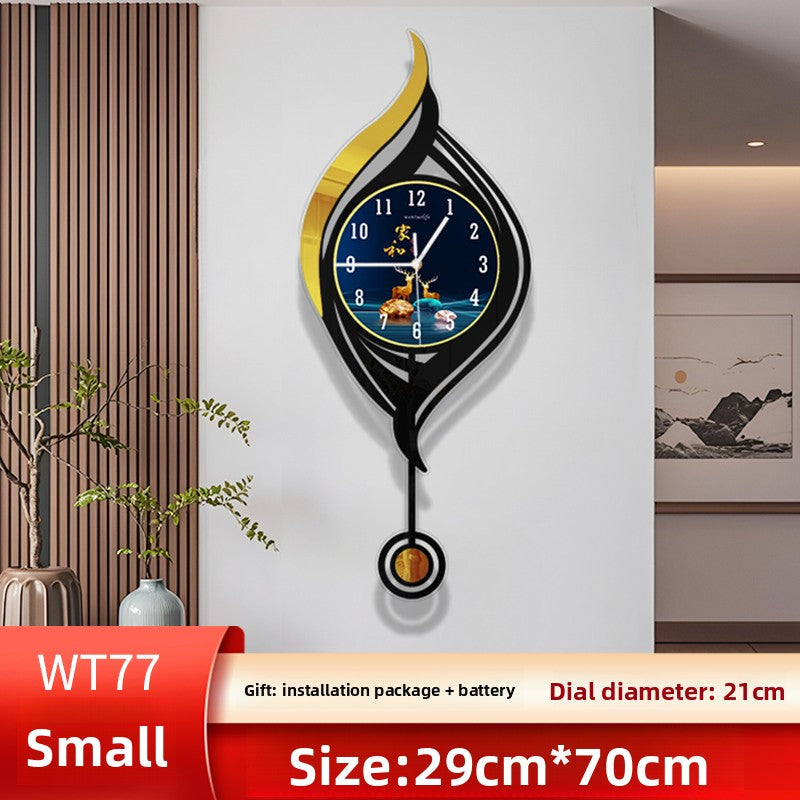 Horloge murale en quartz silencieuse style nordique