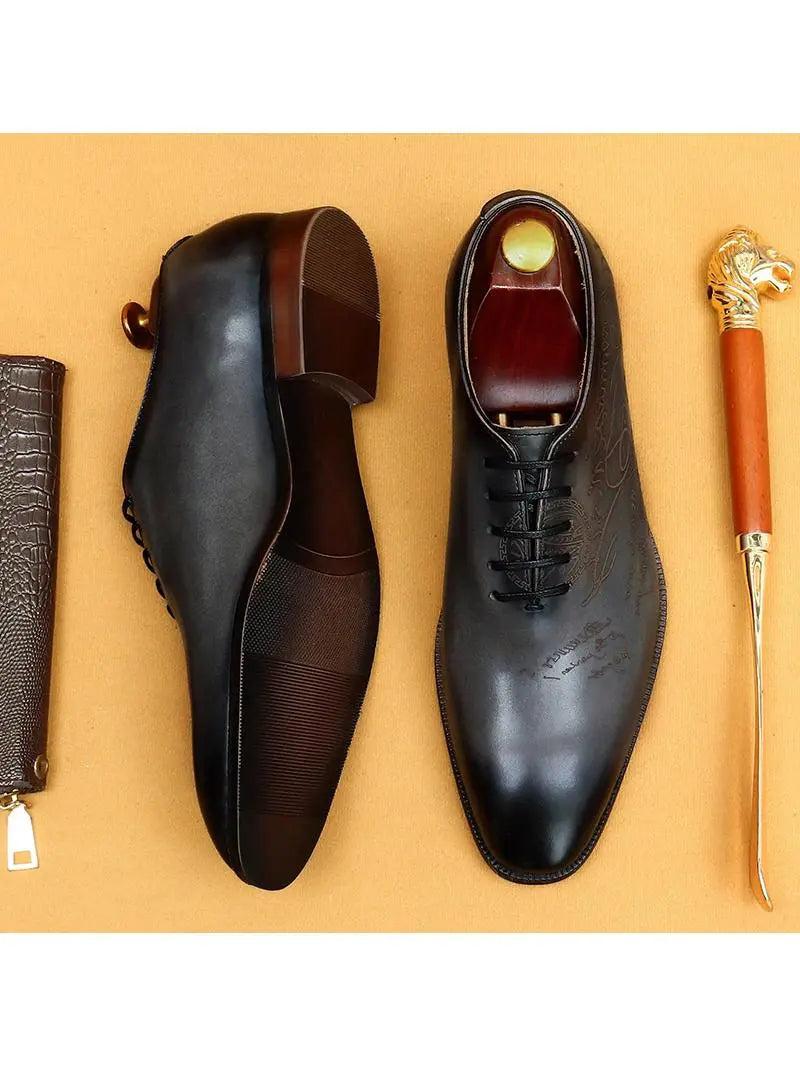 Chaussures habillées Oxford en cuir pour homme