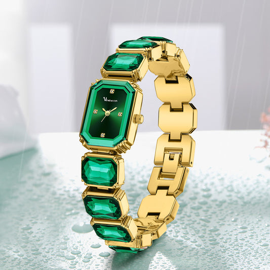 Montre pour femme en quartz à cadran carré