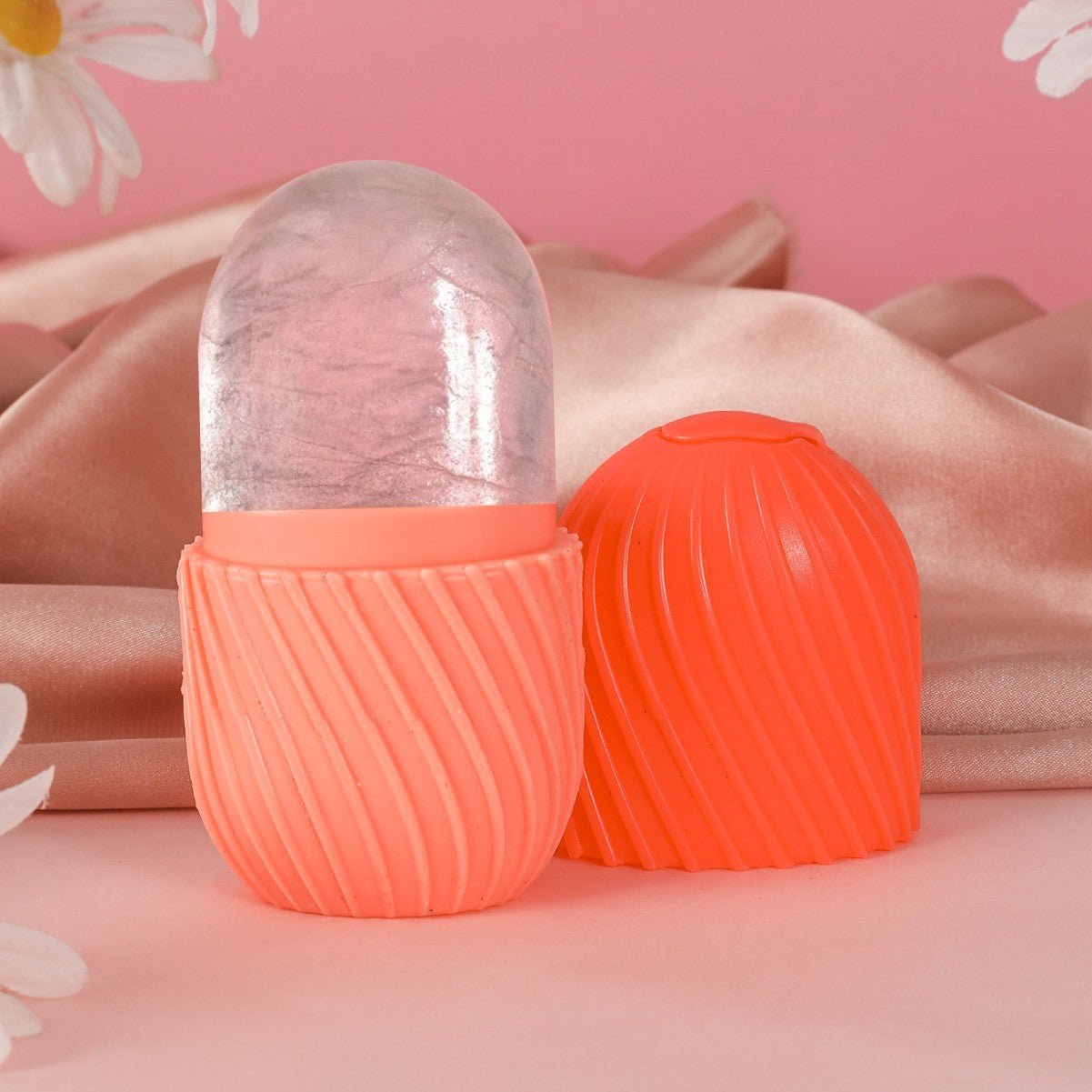 Moule à glace portable en silicone pour le visage pour le soin des pores