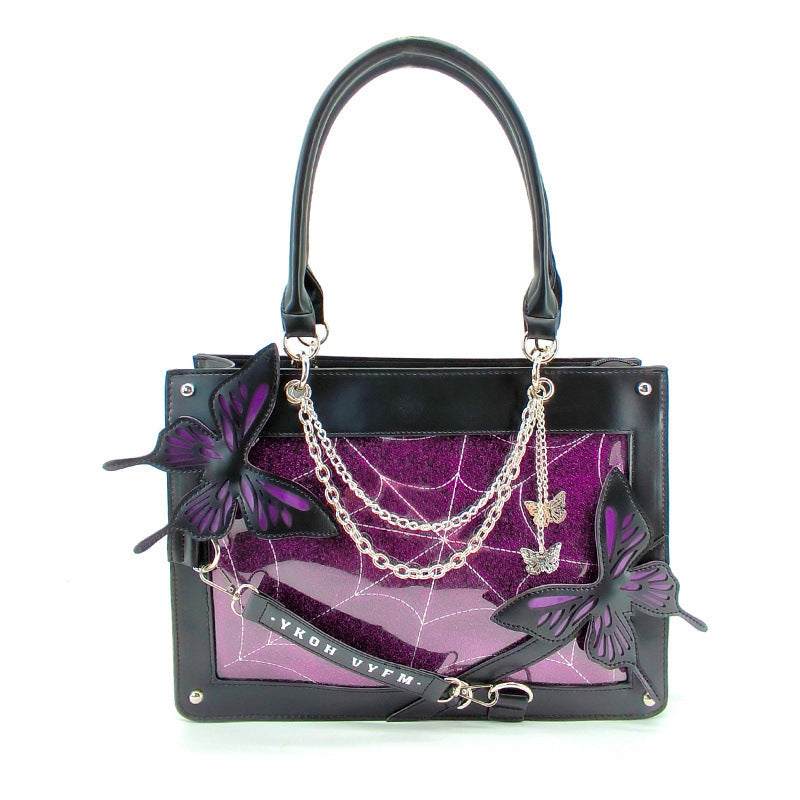 Sac fourre-tout labyrinthe de papillons gothique