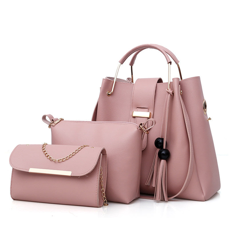 Ensemble sac messager et sac bandoulière en cuir PU pour femme