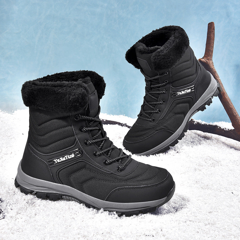 Bottes de neige isolées en tissu épais
