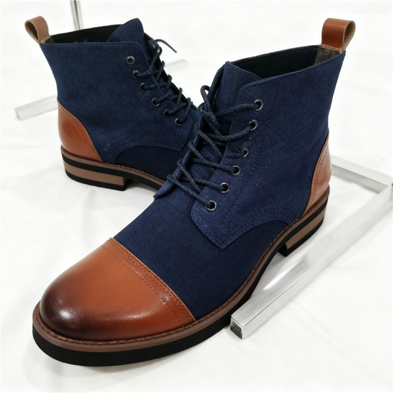 bottes courtes décontractées pour hommes à bout pointu