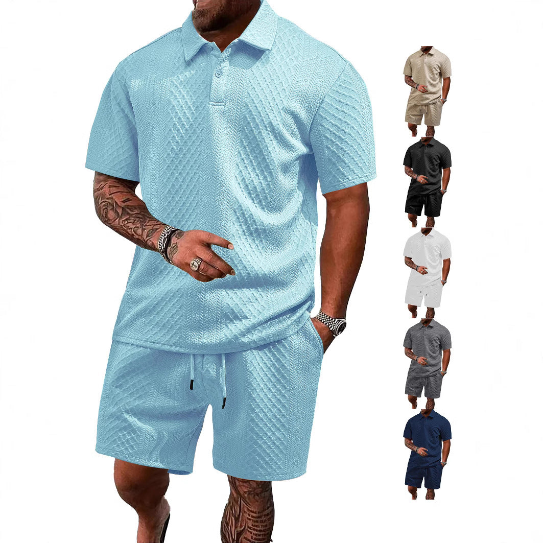 Polo d'été jacquard pour homme