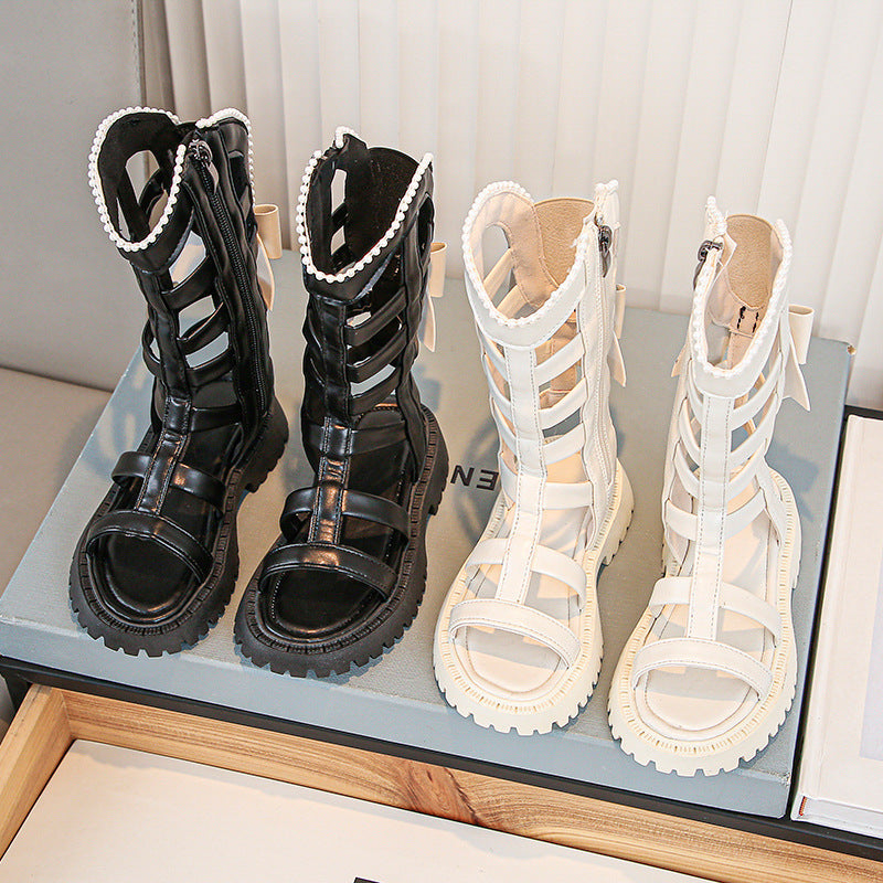 Sandales gladiateur pour filles, mode été