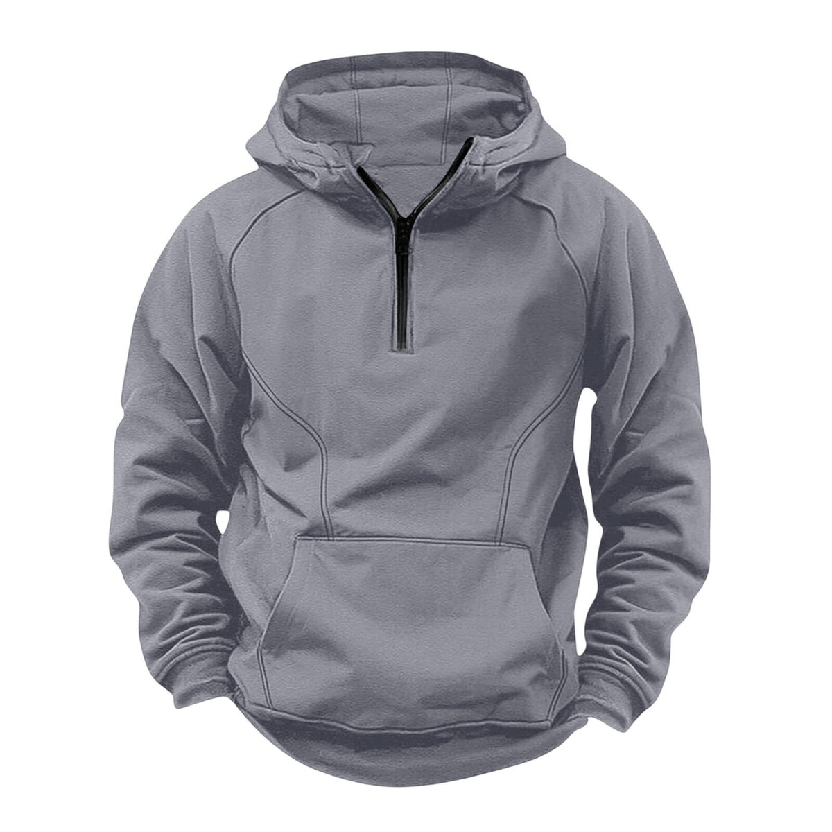 Veste rétro à capuche et fermeture éclair pour homme
