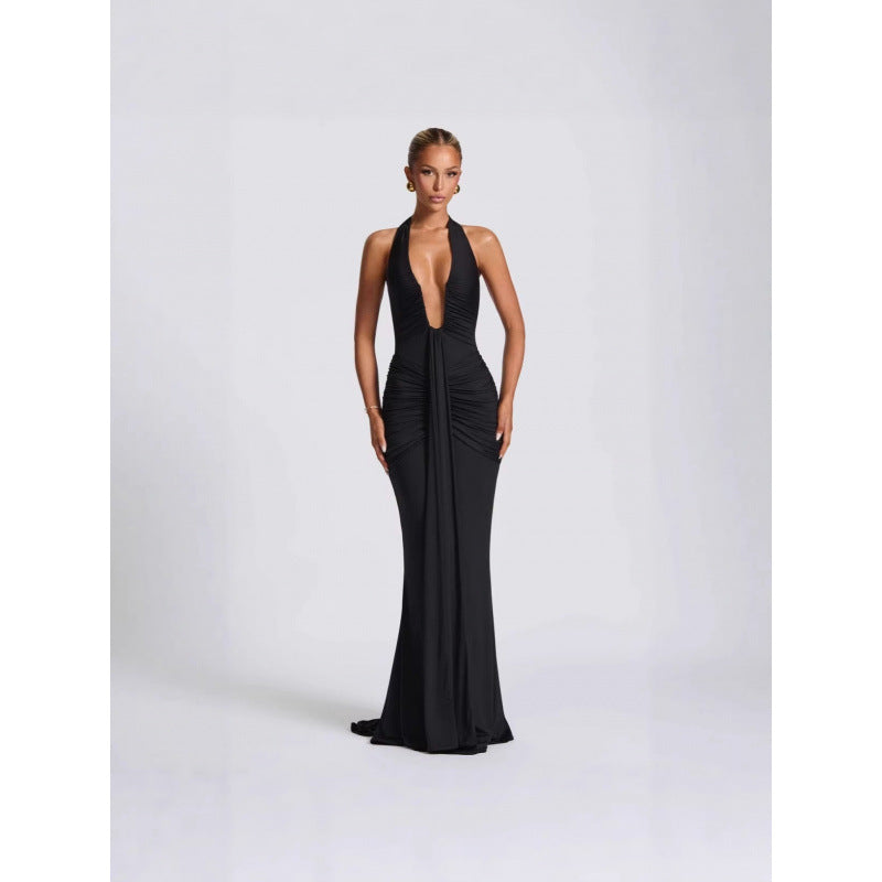 Robe moulante dos nu pour femmes