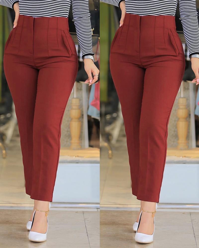 Habit :Pantalon court décontracté pour femme