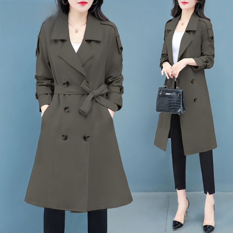 Veste coupe-vent mi-longue pour femmes