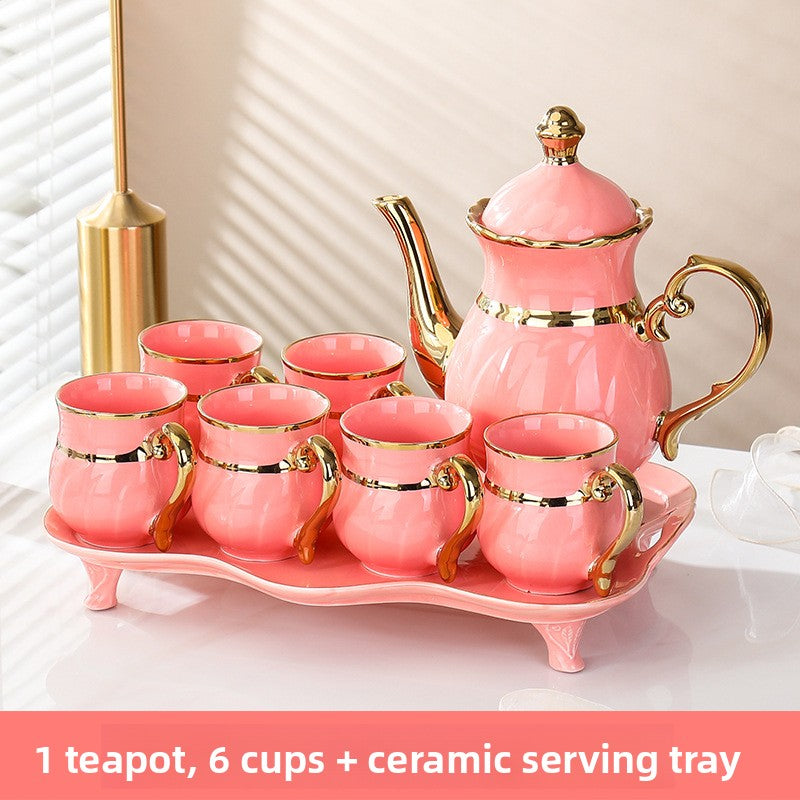 Service à thé en céramique avec coffret cadeau